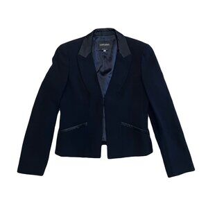 Giorgio Armani Wool Blend Cropped Blazer